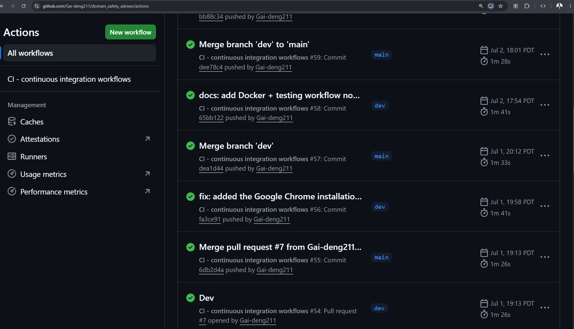 jobCurator Dashboard Screenshot
